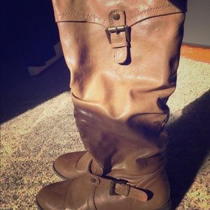 Tan riding boots size 7